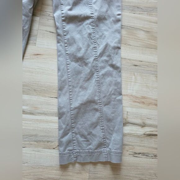 Athleta Organic Cotton Blend Utility Straight Leg Pants Sz 8 Gray - Picture 4 of 12